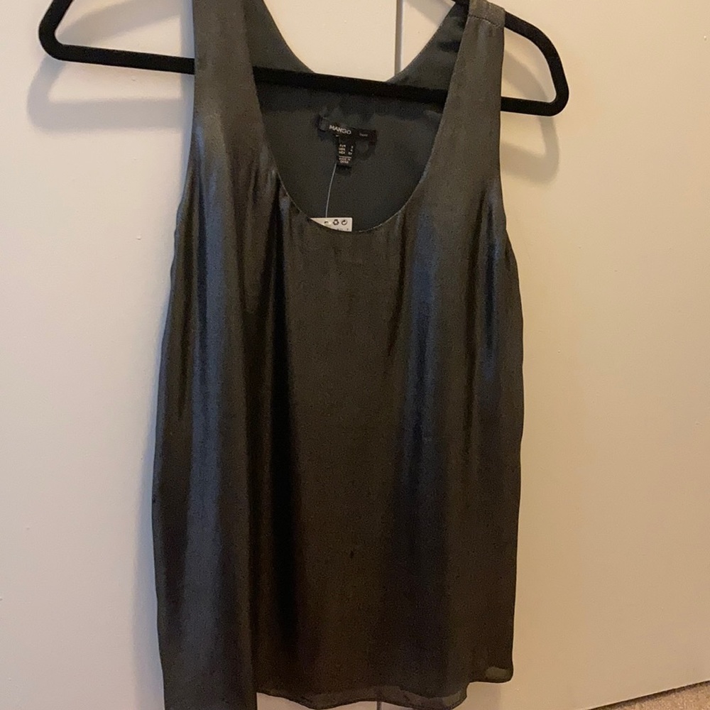 Mango shimmering flow shirt
